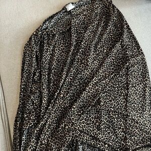 Eye Candy 90’s Leopard Ruffle Wrap Skirt Size Large